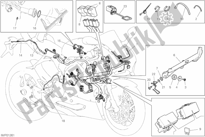 Wszystkie części do Instalacja Elektryczna Pojazdu Ducati Superbike Panigale V2 Thailand 955 2020
